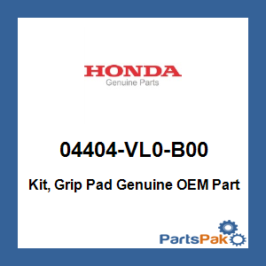 Honda 04404-VL0-B00 Kit, Grip Pad; 04404VL0B00