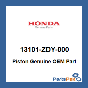 Honda 13101-ZDY-000 Piston; 13101ZDY000