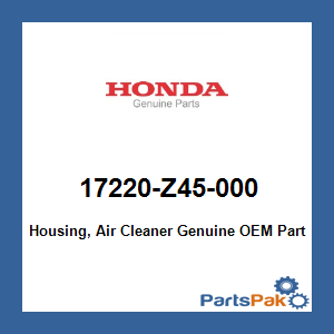 Honda 17220-Z45-000 Housing, Air Cleaner; 17220Z45000
