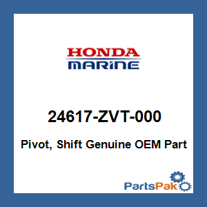Honda 24617-ZVT-000 Pivot, Shift; 24617ZVT000