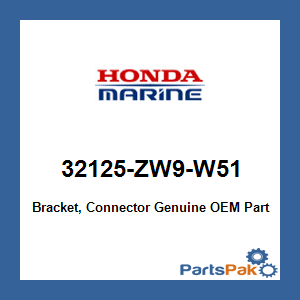 Honda 32125-ZW9-W51 Bracket, Connector; 32125ZW9W51