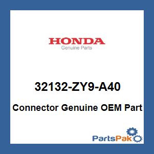Honda 32132-ZY9-A40 Connector; 32132ZY9A40