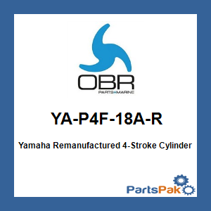 OBR YA-P4F-18A-R; Yamaha Remanufactured 4-Stroke Cylinder Head 75-100 HP 1999 2000