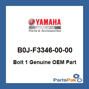 Yamaha B0J-F3346-00-00 Bolt 1; B0JF33460000