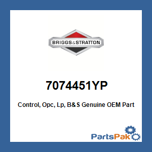 Briggs & Stratton 7074451YP Control, Opc, Lp, B&S