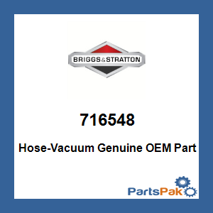 Briggs & Stratton 716548 Hose-Vacuum