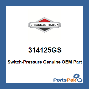 Briggs & Stratton 314125GS Switch-Pressure