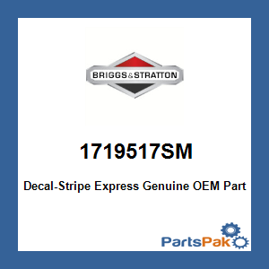 Briggs & Stratton 1719517SM Decal-Stripe Express