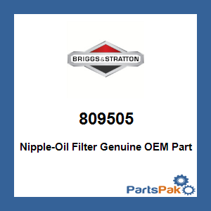 Briggs & Stratton 809505 Nipple-Oil Filter
