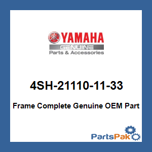 Yamaha 4SH-21110-11-33 Frame Complete; 4SH211101133