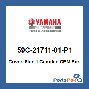 Yamaha 59C-21711-01-P1 Cover, Side 1; 59C2171101P1