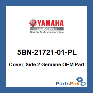 Yamaha 5BN-21721-01-PL Cover, Side 2; 5BN2172101PL