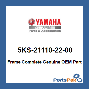 Yamaha 5KS-21110-22-00 Frame Complete; 5KS211102200