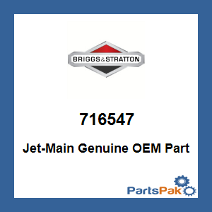 Briggs & Stratton 716547 Jet-Main