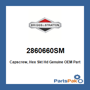 Briggs & Stratton 2860660SM Capscrew, Hex Skt Hd