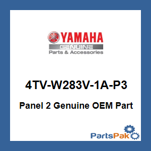 Yamaha 4TV-W283V-1A-P3 Panel 2; 4TVW283V1AP3