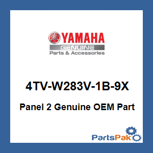 Yamaha 4TV-W283V-1B-9X Panel 2; 4TVW283V1B9X