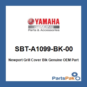 Yamaha SBT-A1099-BK-00 Newport Grill Cover Blk; SBTA1099BK00
