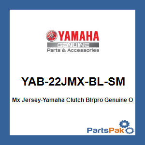 Yamaha YAB-22JMX-BL-SM Mx Jersey-Yamaha Clutch Blrpro; YAB22JMXBLSM