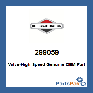 Briggs & Stratton 299059 Valve-High Speed
