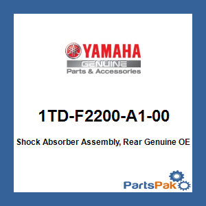 Yamaha 1TD-F2200-A1-00 Shock Absorber Assembly, Rear; 1TDF2200A100