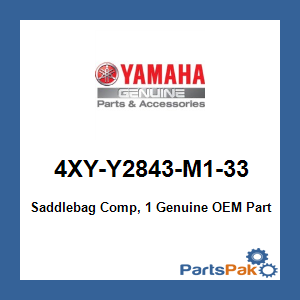 Yamaha 4XY-Y2843-M1-33 Saddlebag Comp, 1; 4XYY2843M133