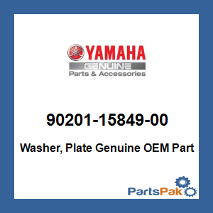 Yamaha 90201-15849-00 Washer, Plate; 902011584900