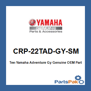 Yamaha CRP-22TAD-GY-SM Tee-Yamaha Adventure Gy; CRP22TADGYSM