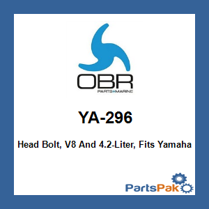 OBR YA-296; Head Bolt, V8 And 4.2-Liter, Fits Yamaha