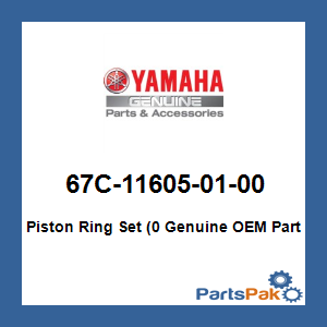 Yamaha 67C-11605-01-00 Piston Ring Set (0; 67C116050100