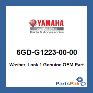 Yamaha 6GD-G1223-00-00 Washer, Lock 1; 6GDG12230000
