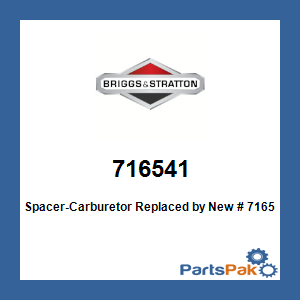 Briggs & Stratton 716541 Spacer-Carburetor; New # 716513