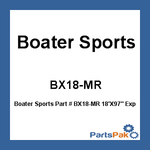 Boater Sports BX18-MR; 18'X97-inch Express Cover - Mt Rck