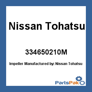 Nissan Tohatsu 334650210M; Impeller