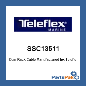 SeaStar Solutions (Teleflex) SSC13511; Dual Rack Cable