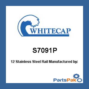 Whitecap S7091P; 12 Stainless Steel Rail