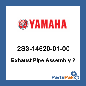 Yamaha 2S3-14620-01-00 Exhaust Pipe Assembly 2; 2S3146200100