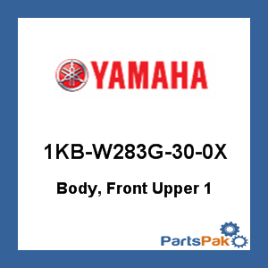 Yamaha 1KB-W283G-30-0X Body, Front Upper 1; 1KBW283G300X