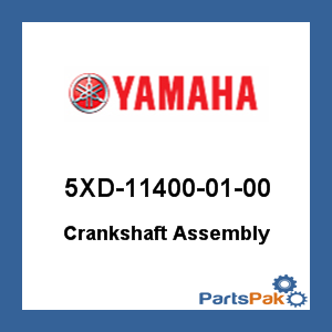 Yamaha 5XD-11400-01-00 Crankshaft Assembly; 5XD114000100