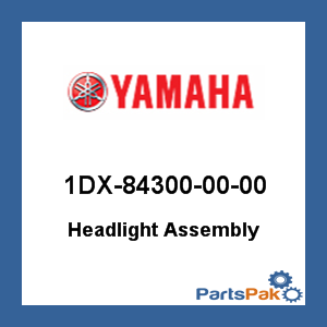 Yamaha 1DX-84300-00-00 Headlight Assembly; 1DX843000000