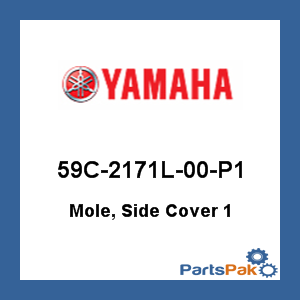 Yamaha 59C-2171L-00-P1 Mole, Side Cover 1; 59C2171L00P1