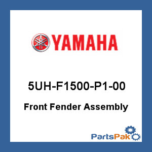 Yamaha 5UH-F1500-P1-00 Front Fender Assembly; 5UHF1500P100
