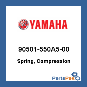 Yamaha 90501-550A5-00 Spring, Compression; 90501550A500