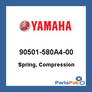 Yamaha 90501-580A4-00 Spring, Compression; 90501580A400