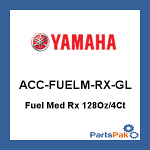 Yamaha ACC-FUELM-RX-GL Fuel Med Rx 128Oz/4Ct; ACCFUELMRXGL