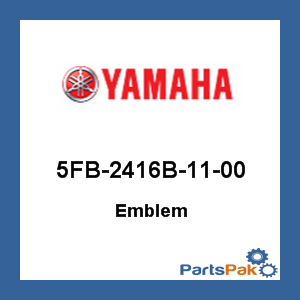 Yamaha 5FB-2416B-11-00 Emblem; 5FB2416B1100