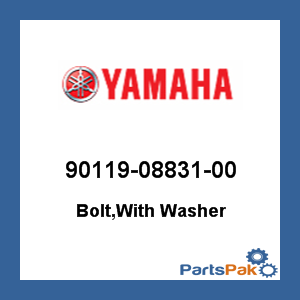 Yamaha 90119-08831-00 Bolt, With Washer; 901190883100