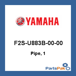 Yamaha F2S-U883B-00-00 Pipe, 1; F2SU883B0000