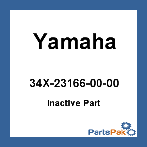 Yamaha 34X-23166-00-00 (Inactive Part)