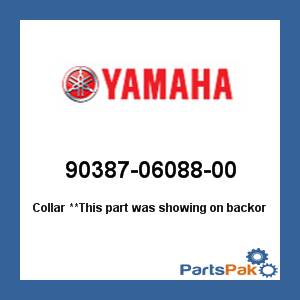 Yamaha 90387-06088-00 Collar; 903870608800